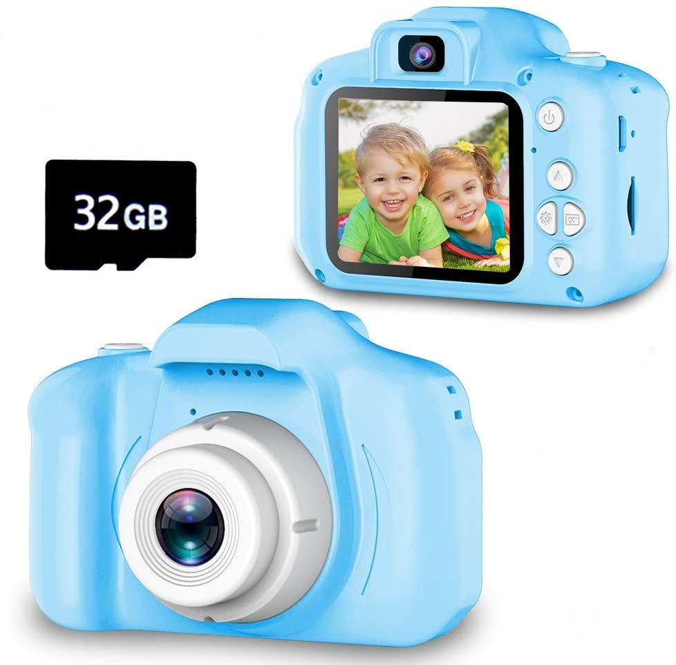 Cámara Digital Para Niños Para Niñas, Cámara Selfie Vedio Para Niños,  Cámara Para Niños Con Doble Lente, Cámara Para Niños Pequeños 1080P HD Con  Juego